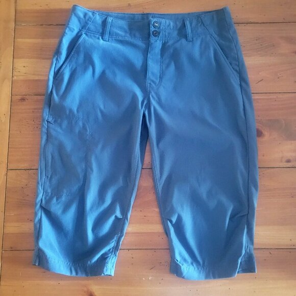 Prana Alana Women's Capri Knicker Hiking Pants Deep Blue Size 12 - Picture 1 of 14